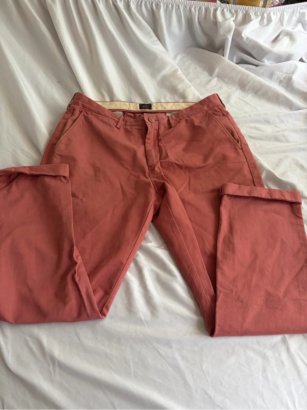 J.Crew Broken-In Chino Pants Men’s 34x32 Rust Orange